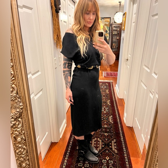 Black leather harness boots - Picture 9 of 11